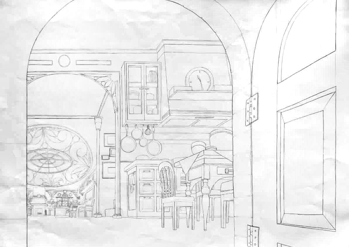 Layout one point perspective